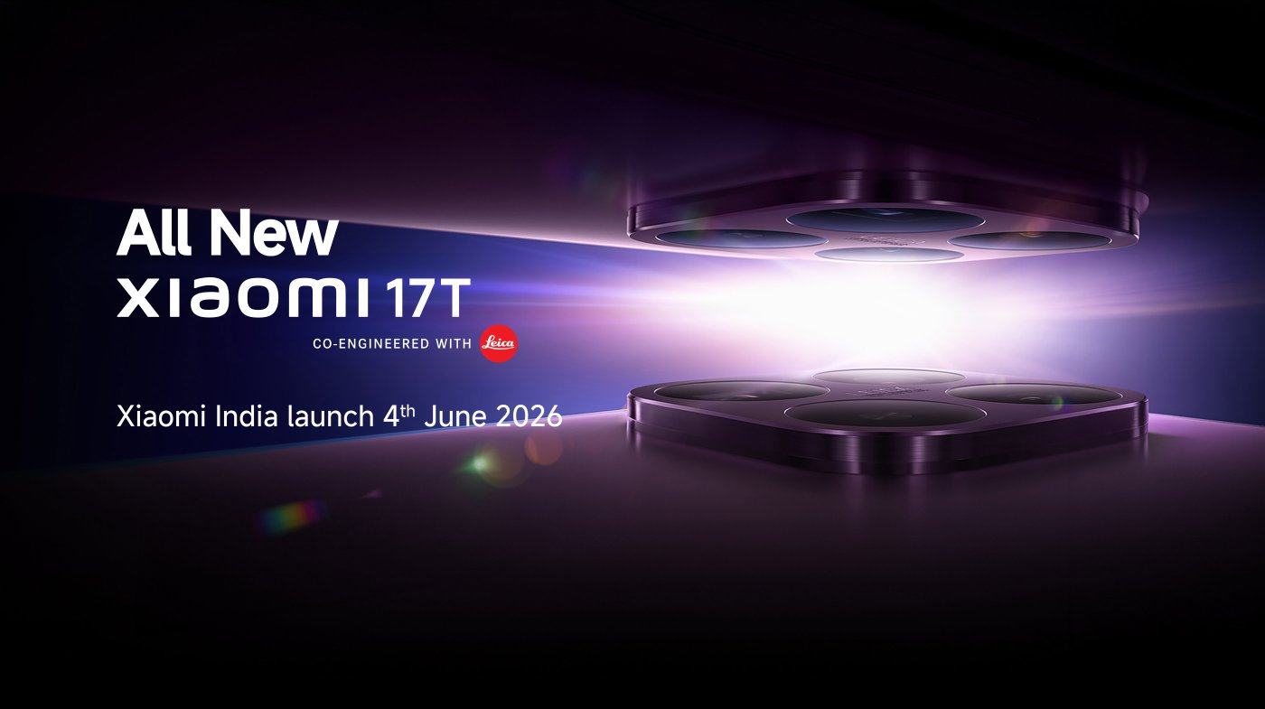 Xiaomi 17T smartphone showing AMOLED display, Leica cameras, and premium design