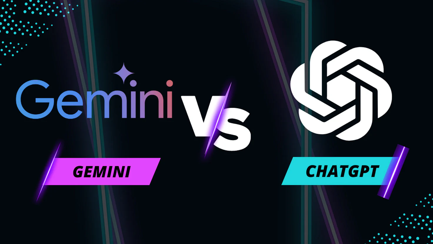 *Created with [AIPRM Prompt "Blog Post Title Generator"](https://www.aiprm.com/prompts/copywriting/summarize/1000110/)* **Alt Text:** Google Gemini vs ChatGPT comparison image showing both AI logos on a futuristic background representing artificial intelligence, chatbot technology, and digital innovation.