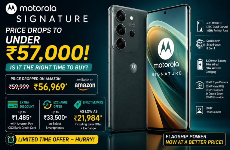 Motorola Signature Price Drops Below Rs 57,000 on Amazon: Should You Buy It Now?