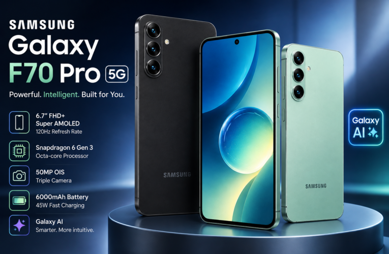 Samsung Galaxy F70 Pro 5G Debuts in India With Snapdragon Chip, 6,000mAh Battery and Galaxy AI Features