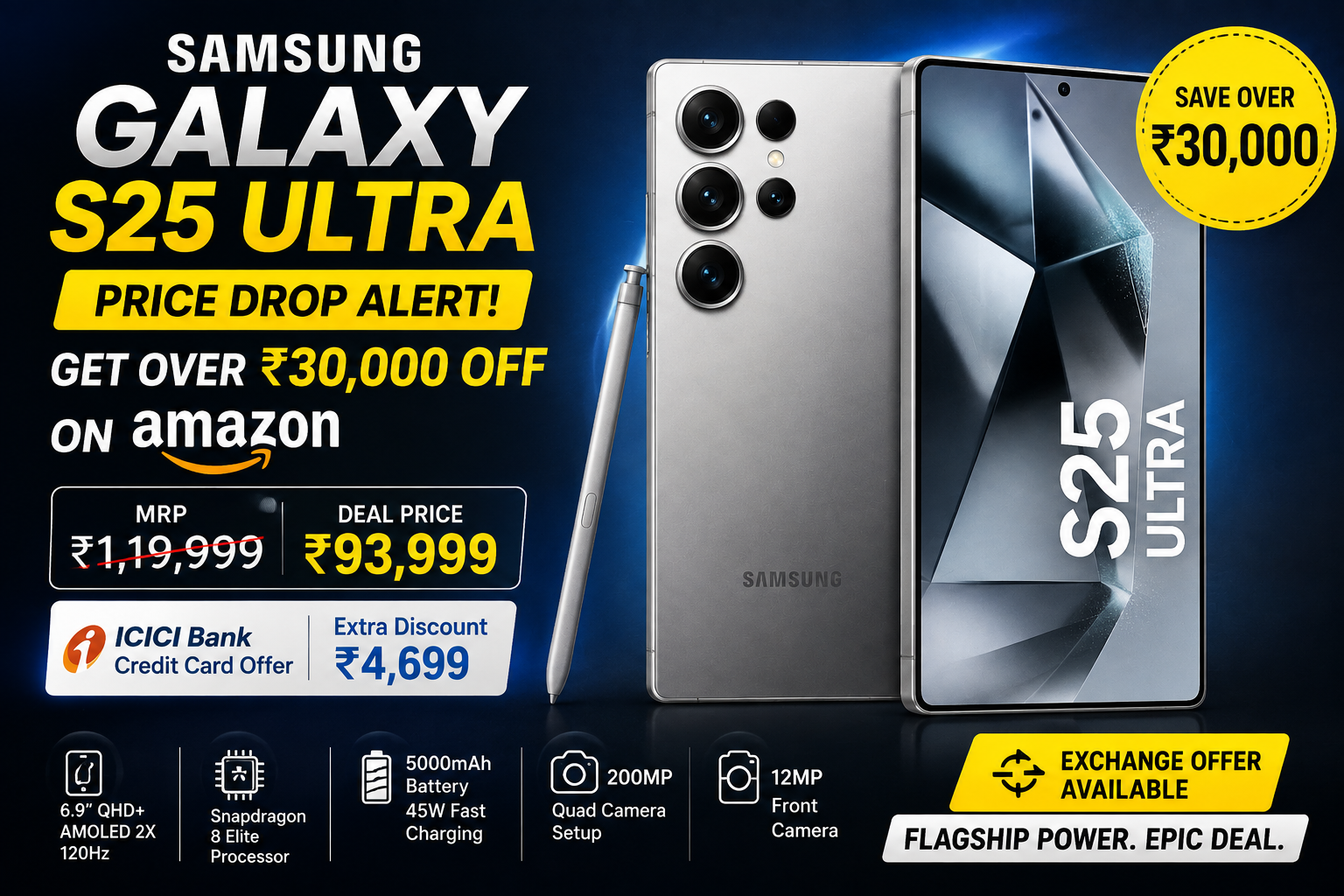 Samsung Galaxy S25 Ultra gets over Rs 30,000 discount