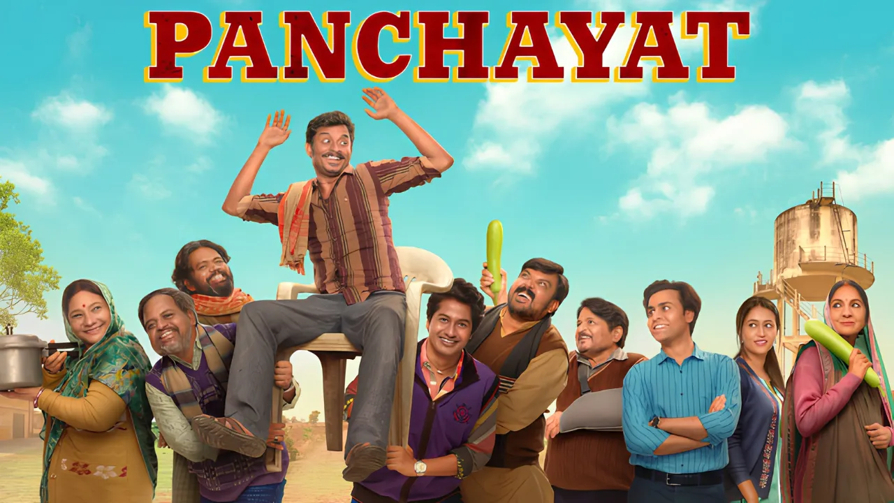 Panchayat Season 5 logo concept featuring the village of Phulera